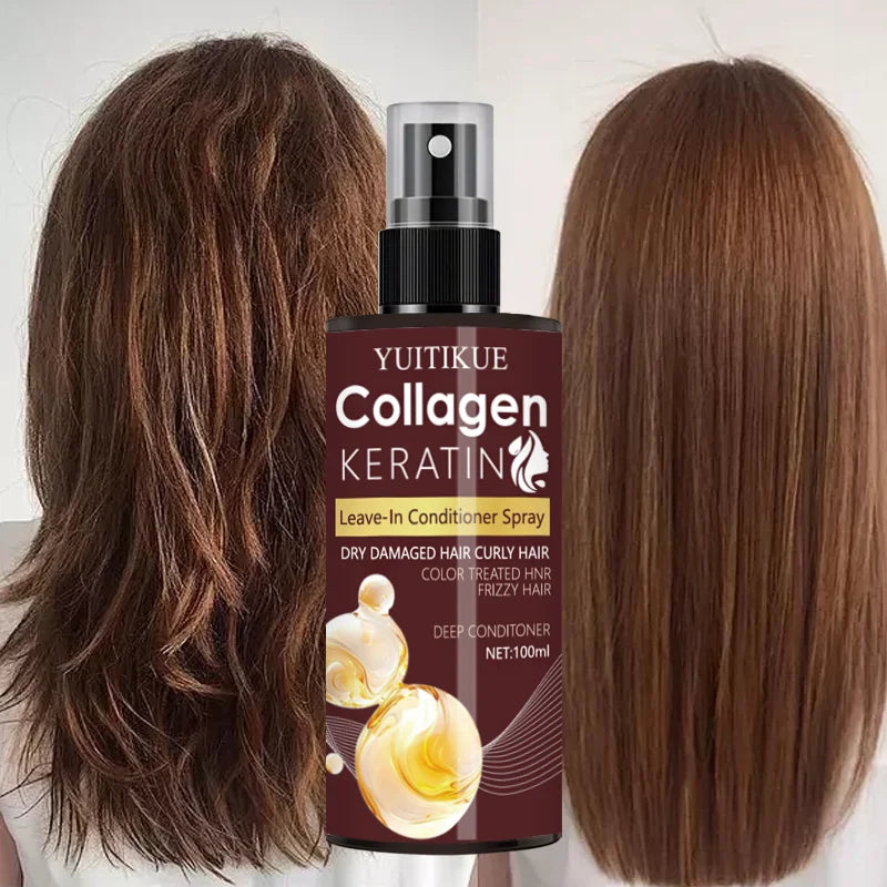 Collagen & Keratin Hair Spray – Repair, Nourish & Oil Control Hair Treatment Spray Zpaxo