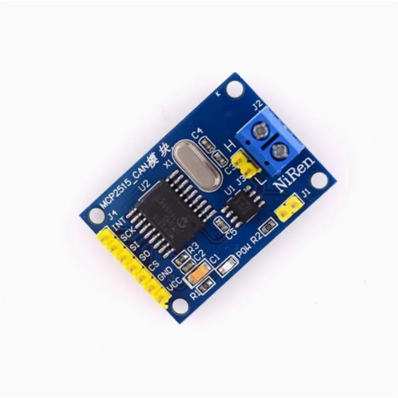 MCP2515 CAN bus module TJA1050 receiver SPI protocol 51 microcontroller program routine Zpaxo