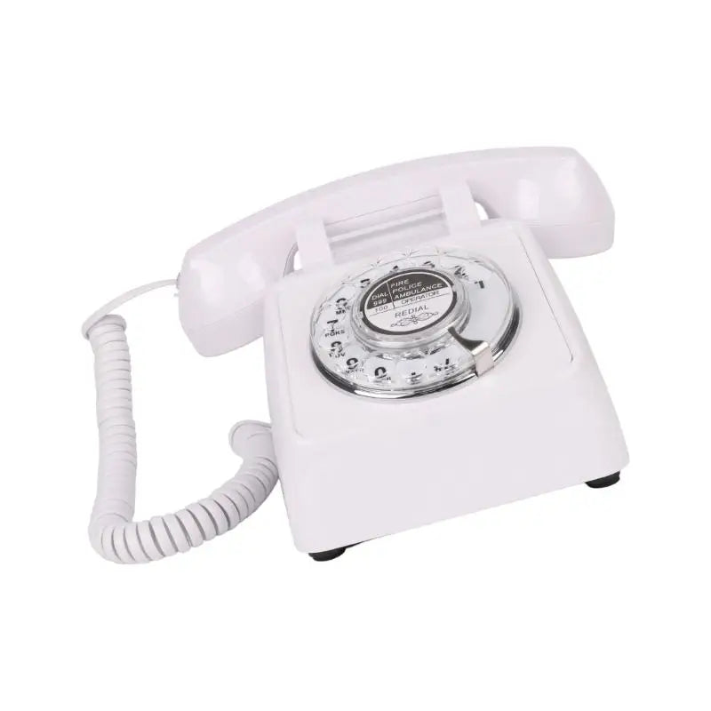 652F Traditional Rotary Wheel Telephone Desk Functional Loud Sound Zpaxo