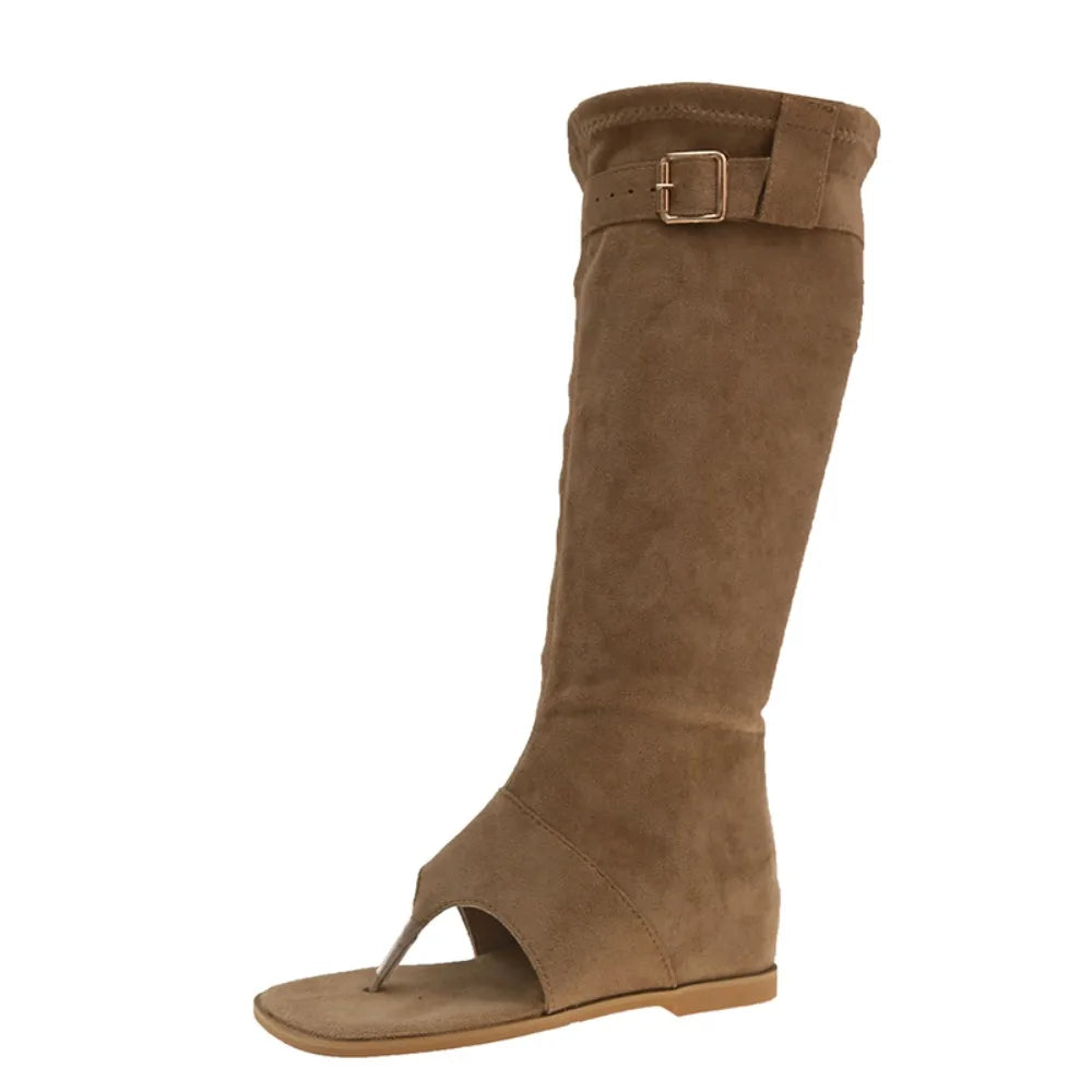 2025 Fashion Style Open Clip Toe Ankle Boots Sandals Women Short Booties Designer Wedges High Heels Ladies Shoes Zpaxo
