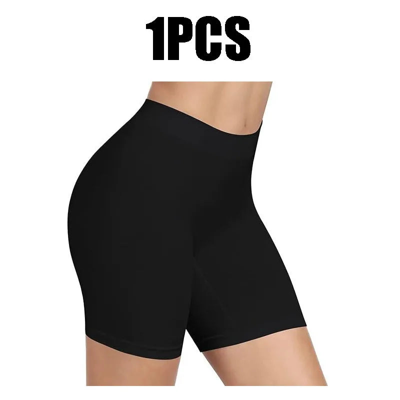 Ultra-soft High-waisted Bike Shorts Non-see-through Stretchy Gym Zpaxo 1PC XXL