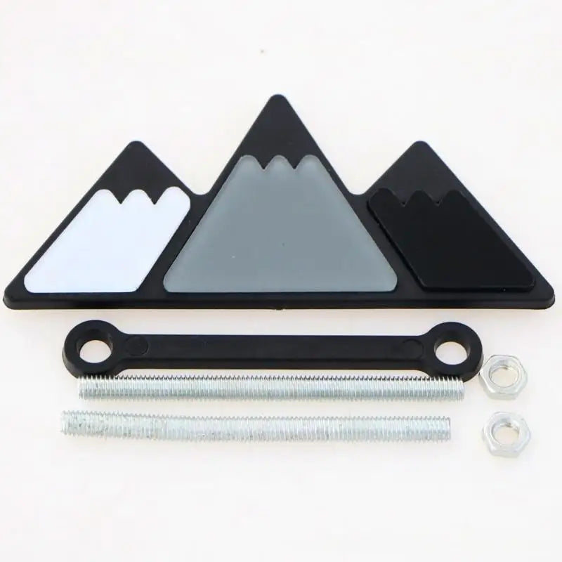 3D Three-Tone Personalized Car Badge Sticker – Side & Rear Logo