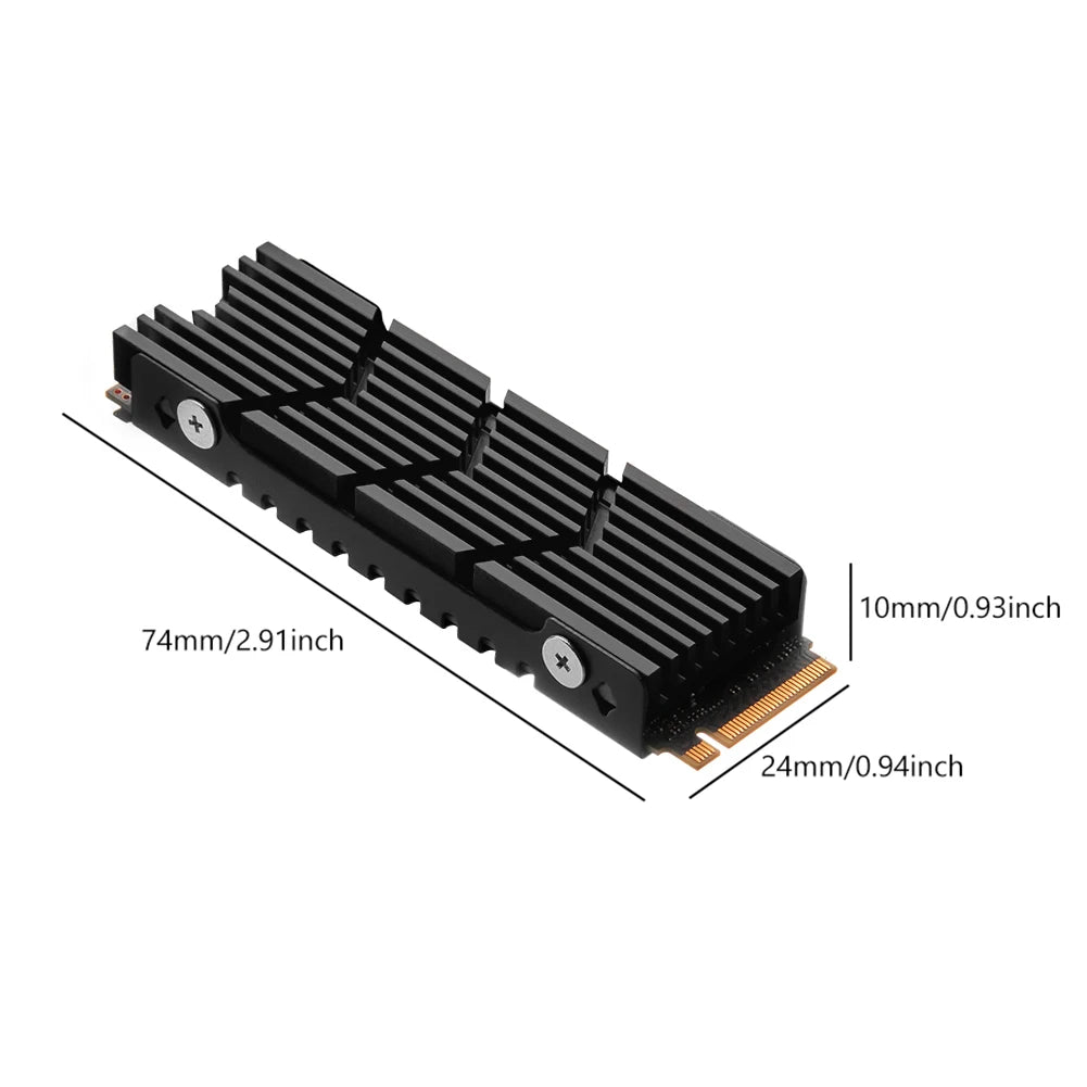 M 2 2280 SSD Radiator Hollow Heat Sink NVME NGFF Aluminum Alloy