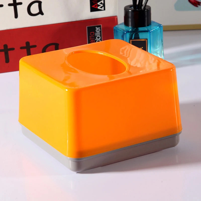Modern Plastic Square Tissue Box Cover Holder-decorative Holder Zpaxo A7