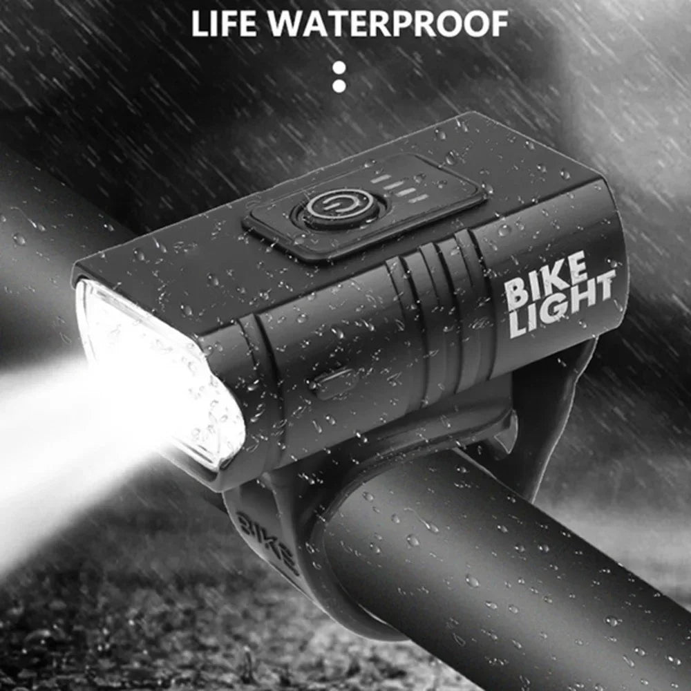 KDULIT 2×T6 LED Bike Headlight – 1000LM USB Rechargeable
