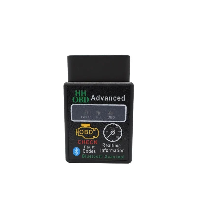 Automotive Diagnostic Tools Bluetooth-Compatible OBD2 Scanner V1.5 Code Reader OBDII Diagnosis Scanner for Android IOS Windows Zpaxo Black