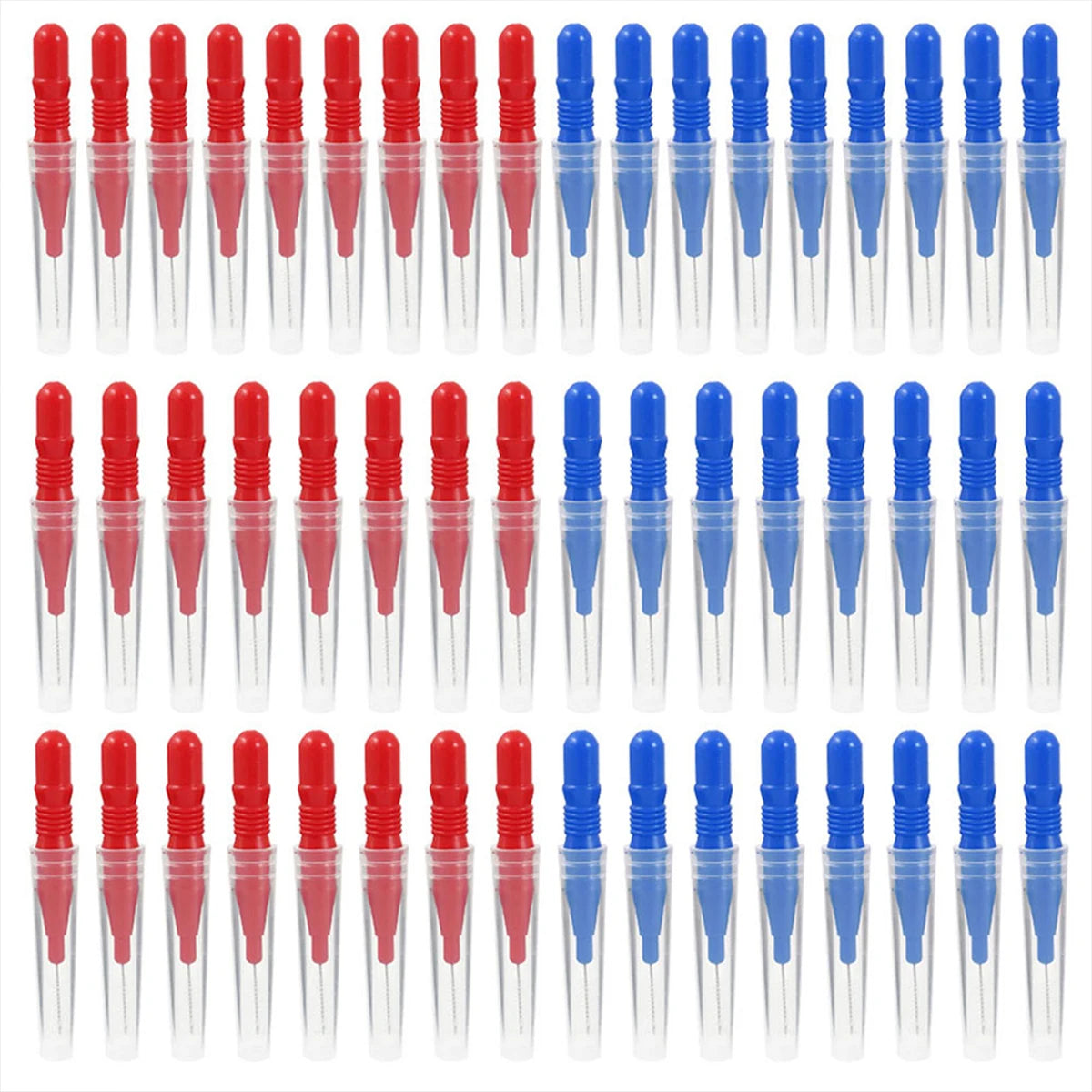 50/100Pcs Soft Dental Oral Brushes Clean Brushes Between Interdental Teeth Care Tool Floss Interdental Brushes For Oral Care Zpaxo plastic