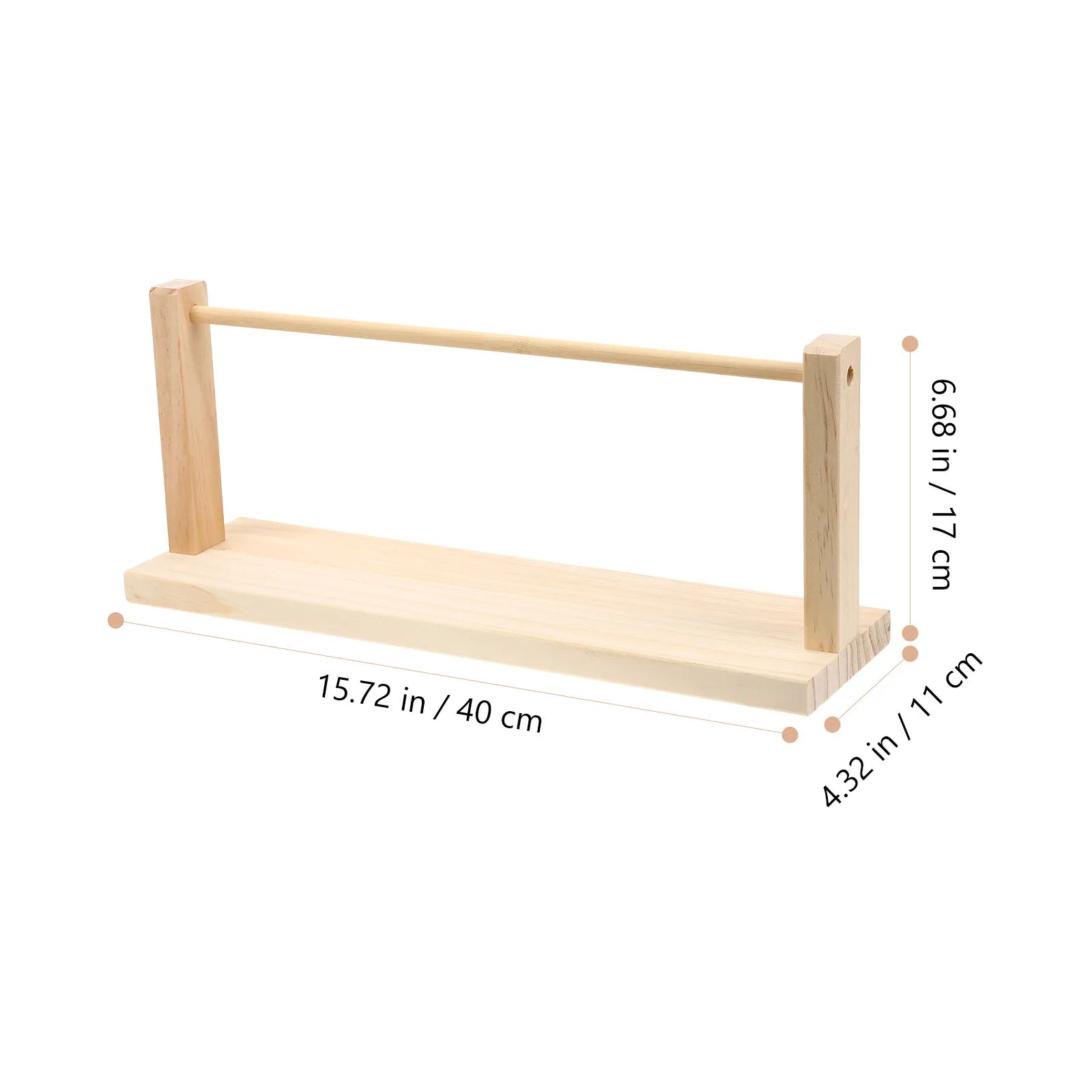 Wooden Ribbon Organizer Storage Rack for Craft Ribbons Spools Yarn DIY Projects Compact Lightweight Crack Resistant Gift Choice