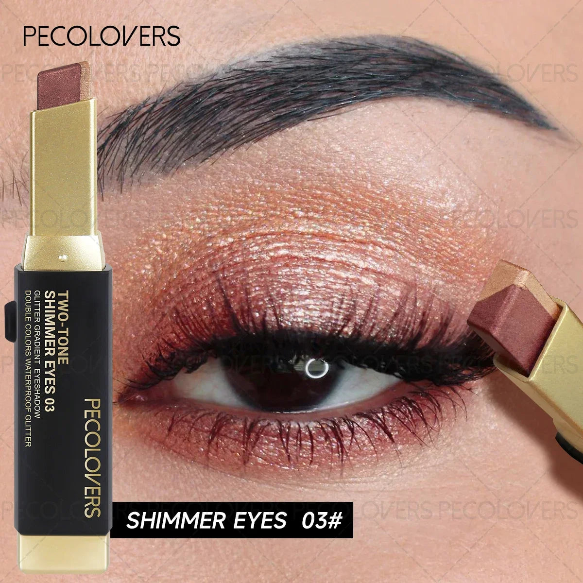 1PC Waterproof Sweatproof Double Color Eyeshadow Stick | Long-Lasting Stainproof Makeup Essential - Perfect Gift Zpaxo 03