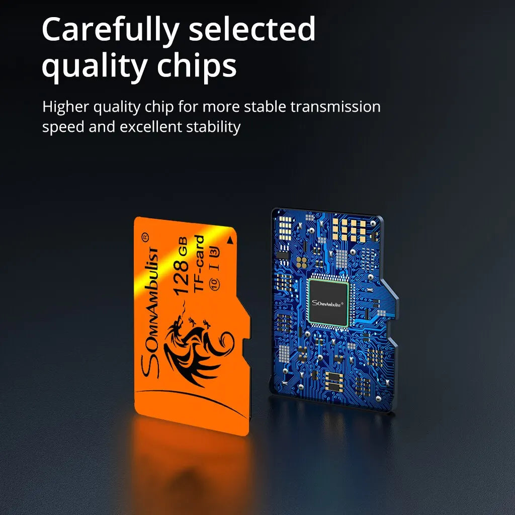 SomnAmbulist High Speed Card 128GB A1 for Mobile TV Memory Card 64GB U3 TF Card 16GB Mini SD Card 32GB U1 Memory Card 8GB C10 Zpaxo