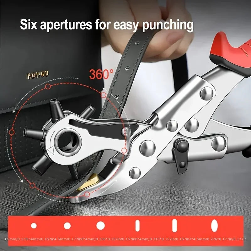 Leather Hole Punch Tools Multifunctional Ordinary Carbon Steel Belt