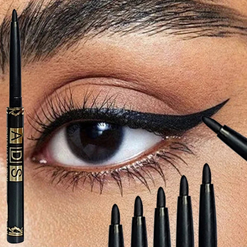 1 2 5 Waterproof Sweat-proof Black Eyeliner Pencil Eye Liner Gel Pen Zpaxo