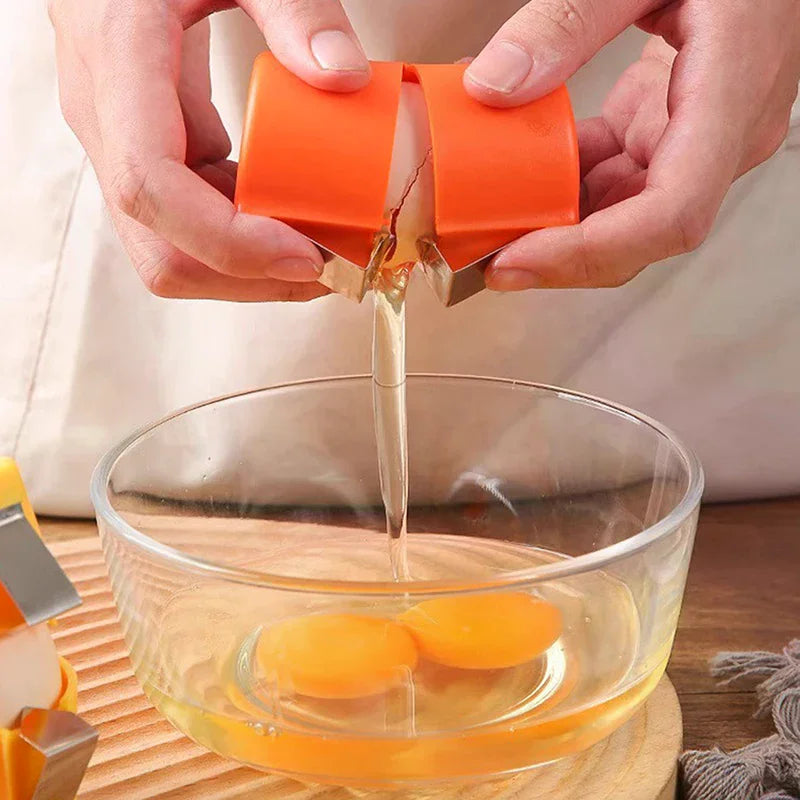 Home Kitchen Baking Eggshell Separator Handheld Opener Household Egg Zpaxo