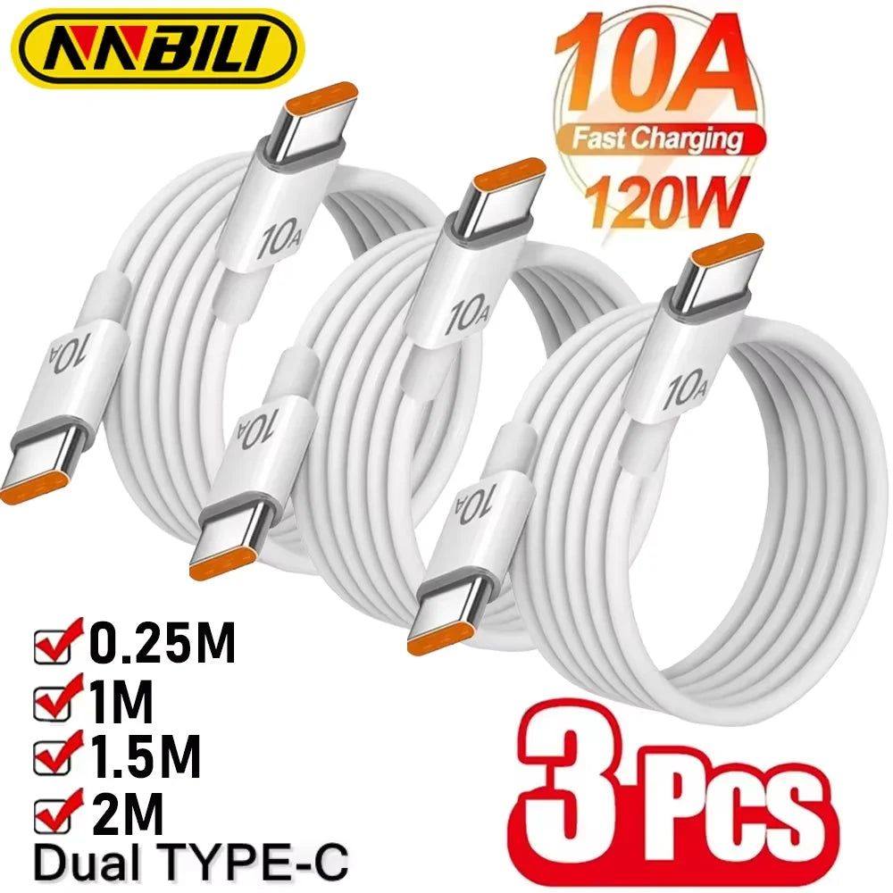 PD 120W USB C to USB Type C Cable Fast Charge Data Cable For Huawei Samsung Xiaomi Macbook iPad Data Line Type C To Type C Zpaxo