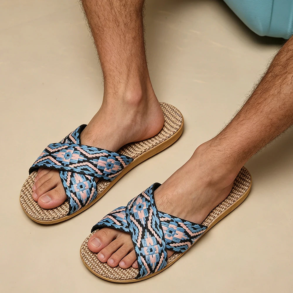 Summer Men Slippers Antislip Home Lightweight Shoes Women Indoor