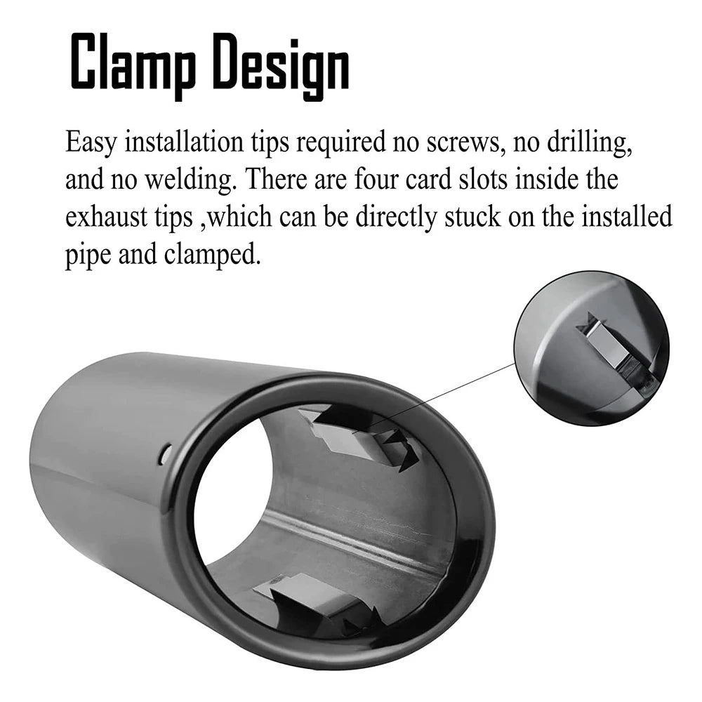 Stainless Steel Exhaust Tip Cover | VW & Audi Tailpipe Pair