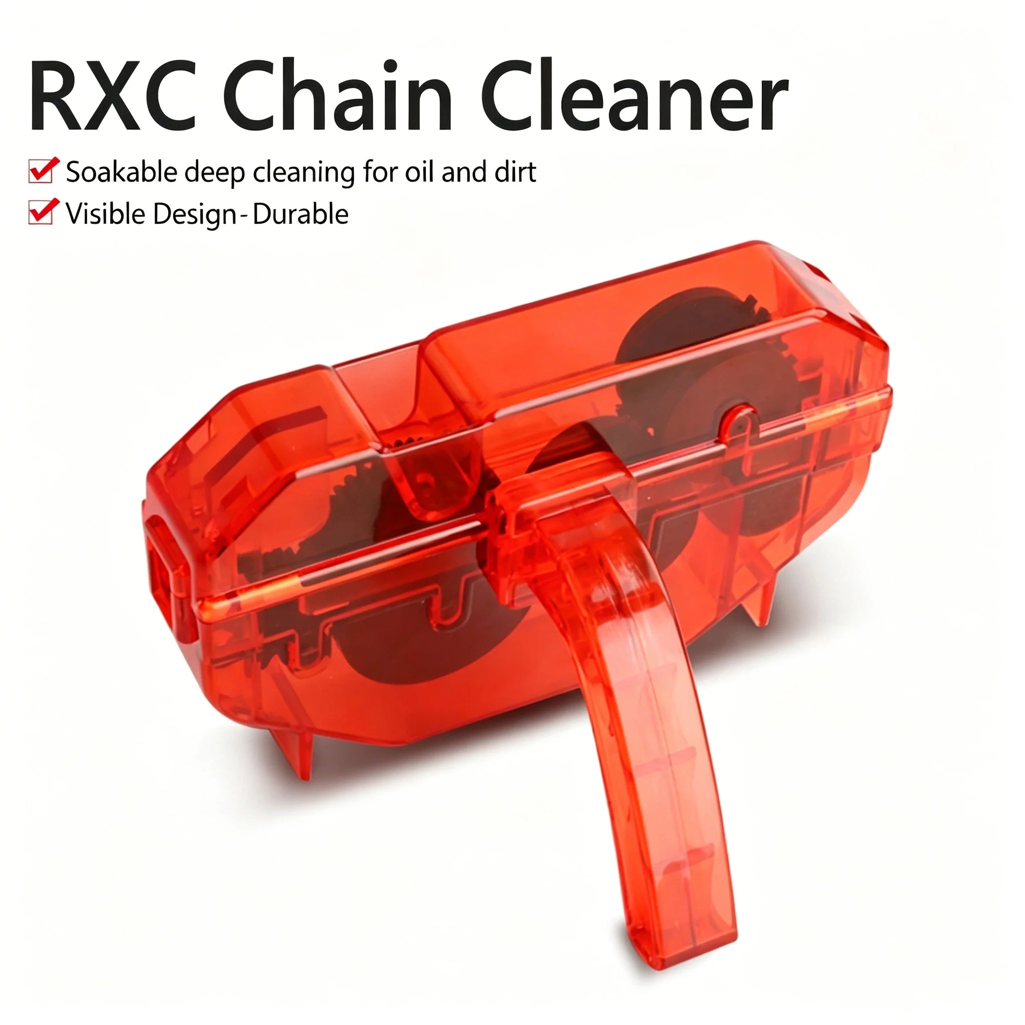 Portable Bicycle Chain Washer Maintenance Cleaner All-Round Chain Scrubber Equipped With A Quick Release Grip Bicycle Accessorie Zpaxo