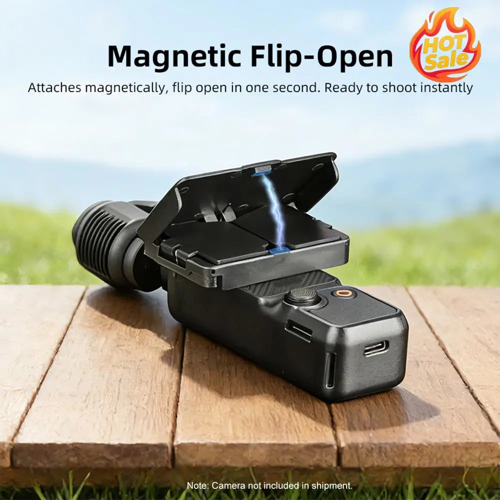 Screen Sunshade 3 Sided Foldable Sunshade Lens Anti-Glare Sunlight Blocking Protective Cover Hood for DJI Osmo Pocket 3 Zpaxo