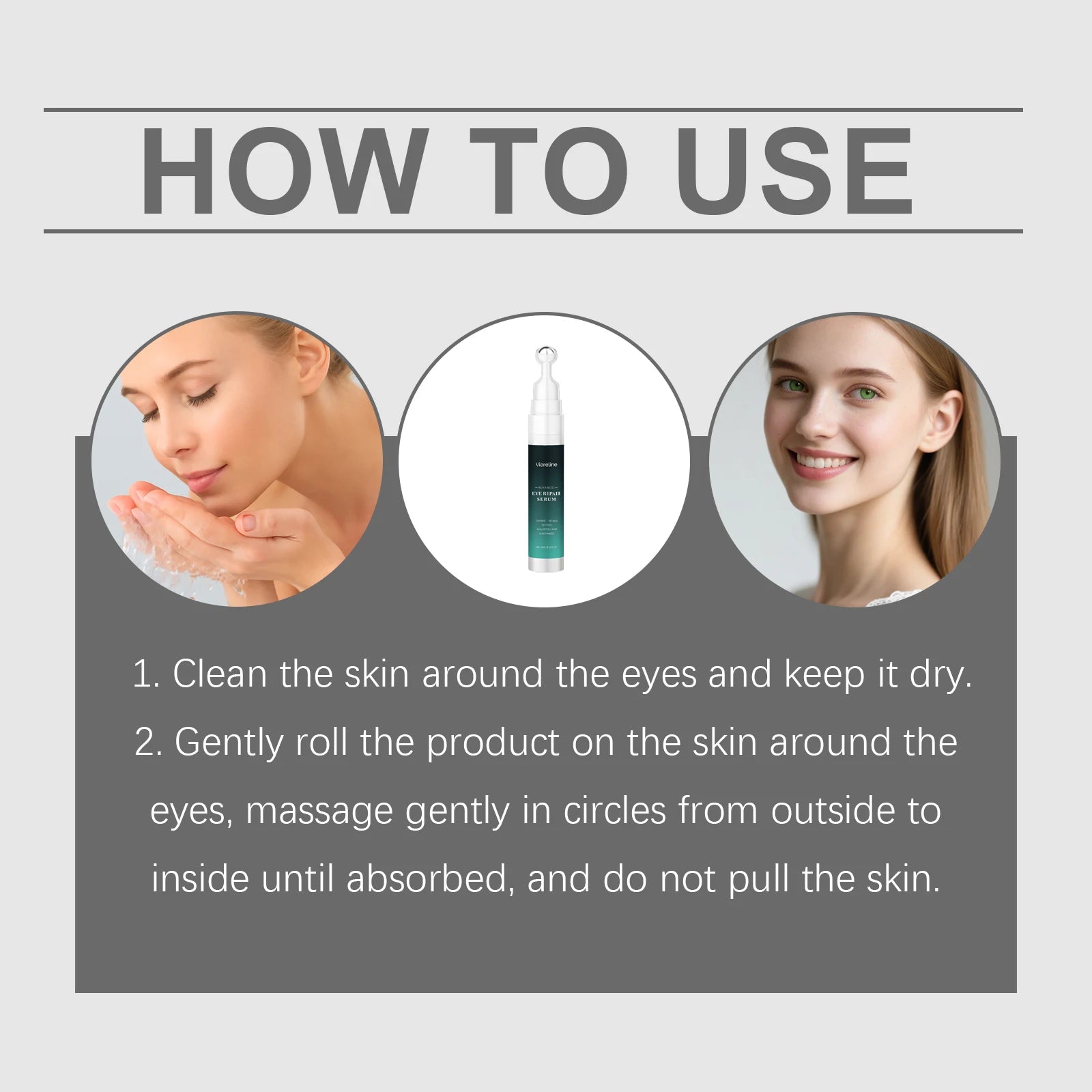 Retinol Eye Serum Roller – Dark Circles, Bags & Fine Lines Eye Serum Roller Zpaxo