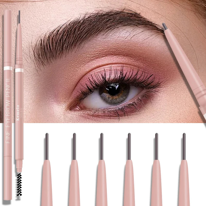 Ultra Fine Eyebrow Pencil Double-ended Waterproof Sweat-proof Long Zpaxo