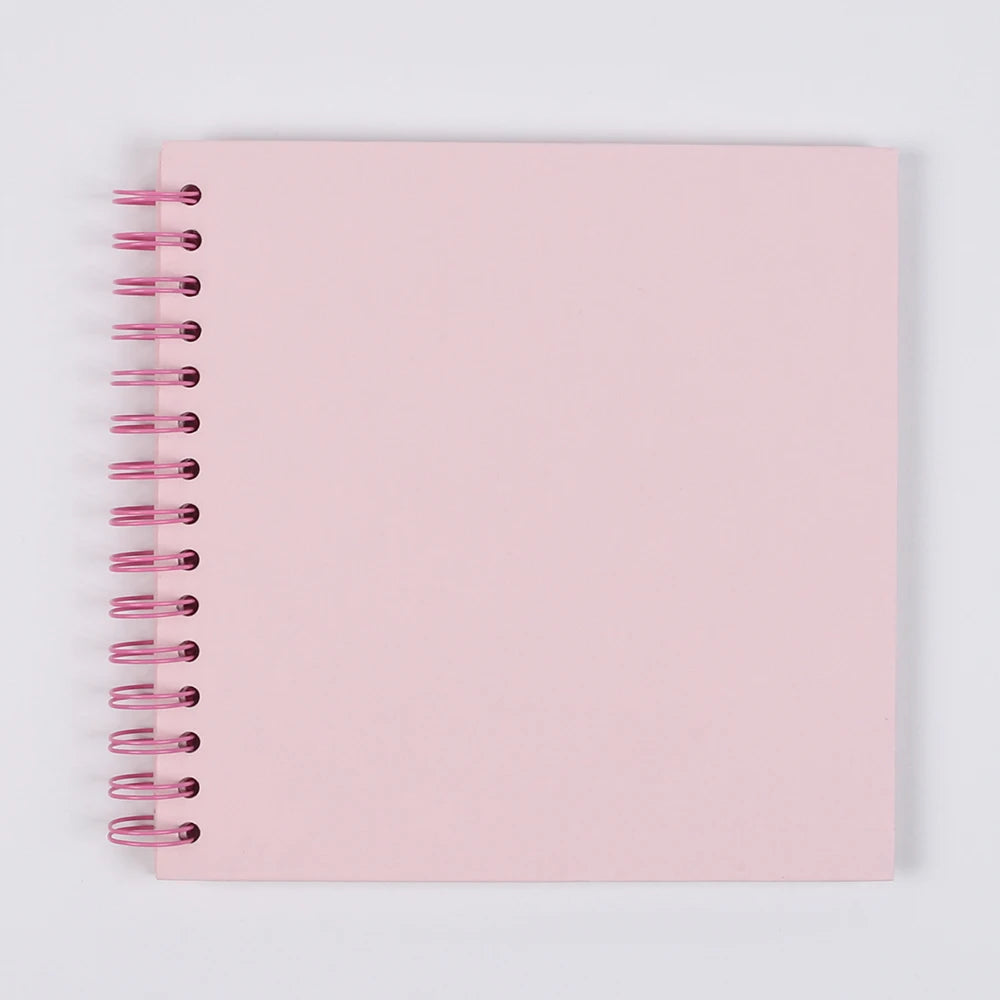 8 Inch Scrapbook Album 40 Pages Hardcover Kraft Paper Photo Album Scrap Book Memory Book for Famliy Wedding Anniversary Travel Zpaxo Pink