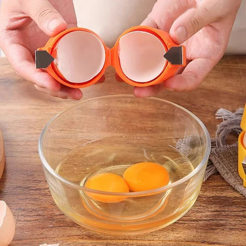 Eggshell Separator Handheld Eggshell Opener Household Egg Cutting Tool Portable Egg Cracking Tool For Home Kitchen Baking Zpaxo