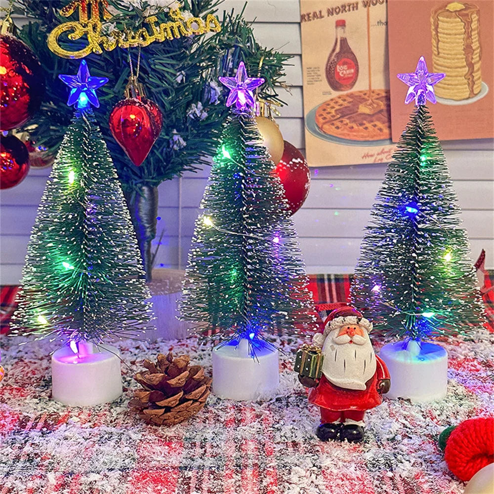 LED Multicolor Mini Christmas Tree Desk Decoration | Gift