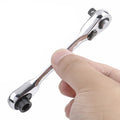 Mini Double Headed Ratchet Wrench 1 Drive Socket Screwdriver Bit Zpaxo 1Pcs