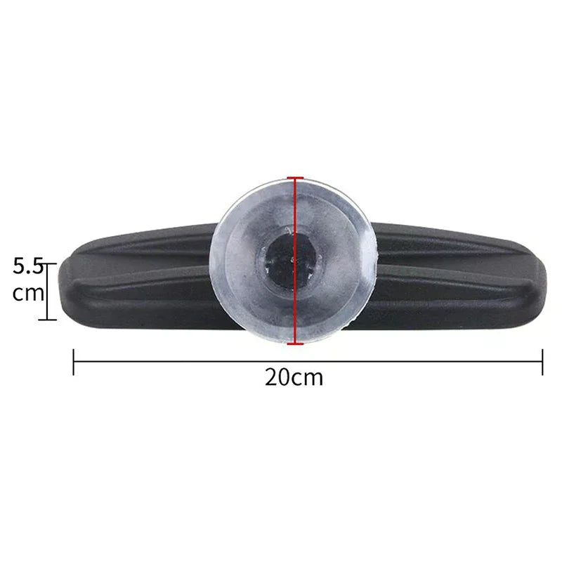 20CM Wide Flat Interior Rear View Mirror | 360° Suction Mount