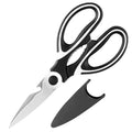 Multifunctional Stainless Steel Kitchen Scissors Gadgets Scale Zpaxo black