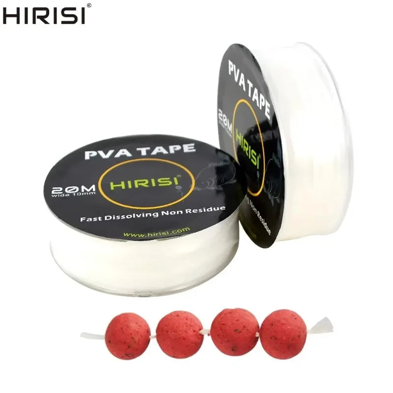 Carp Fishing PVA Tape 10mm x 20m – Water-Soluble Boilie String Fishing PVA Tape Zpaxo