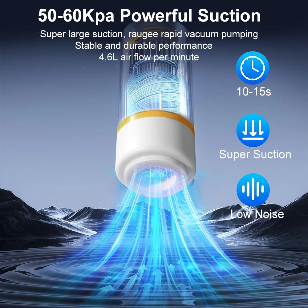 Handheld Vacuum Sealer Pump Portable Mini Sealing USB Rechargeable