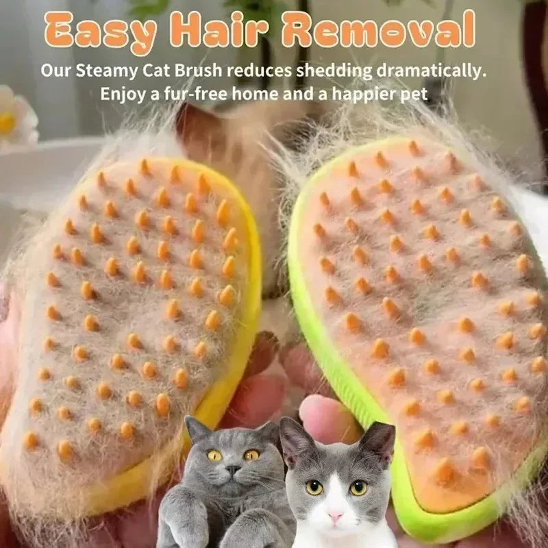 Cat Steam Brush Steamy Dog Brush 3 in 1 Electric Spray Cat Hair Brushes for Massage Pet Grooming Comb Hair Removal Combs Zpaxo