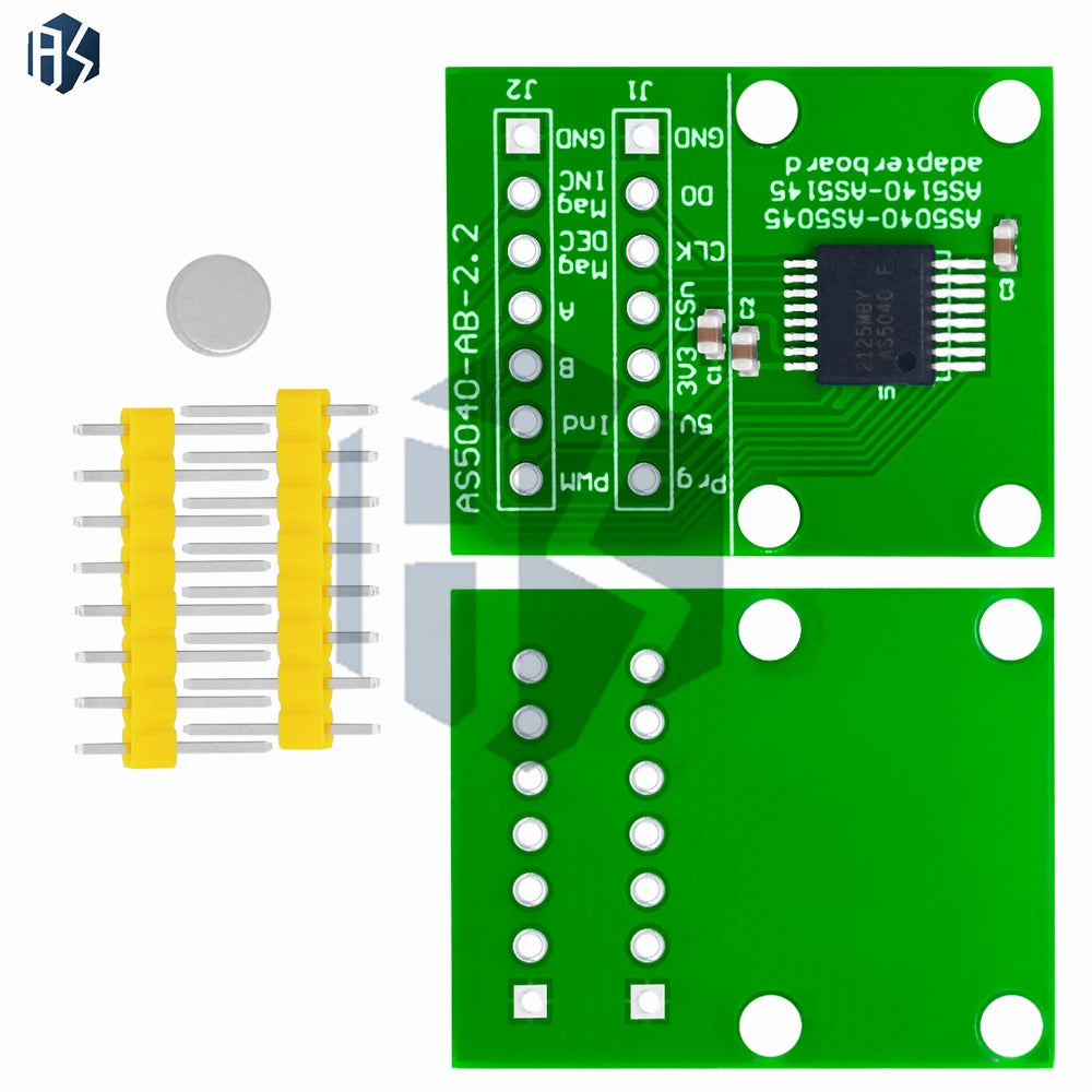 AS5040 Programmable Magnetic Rotary Encoder Module (AS5040-ASST): Non-Contact, Replaces Optical Encoder – For Arduino Zpaxo