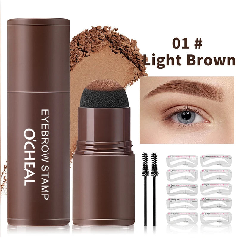 Eyebrow Powder Seal Easy Waterproof Sweat Proof Multiple Shape Zpaxo 36002-01