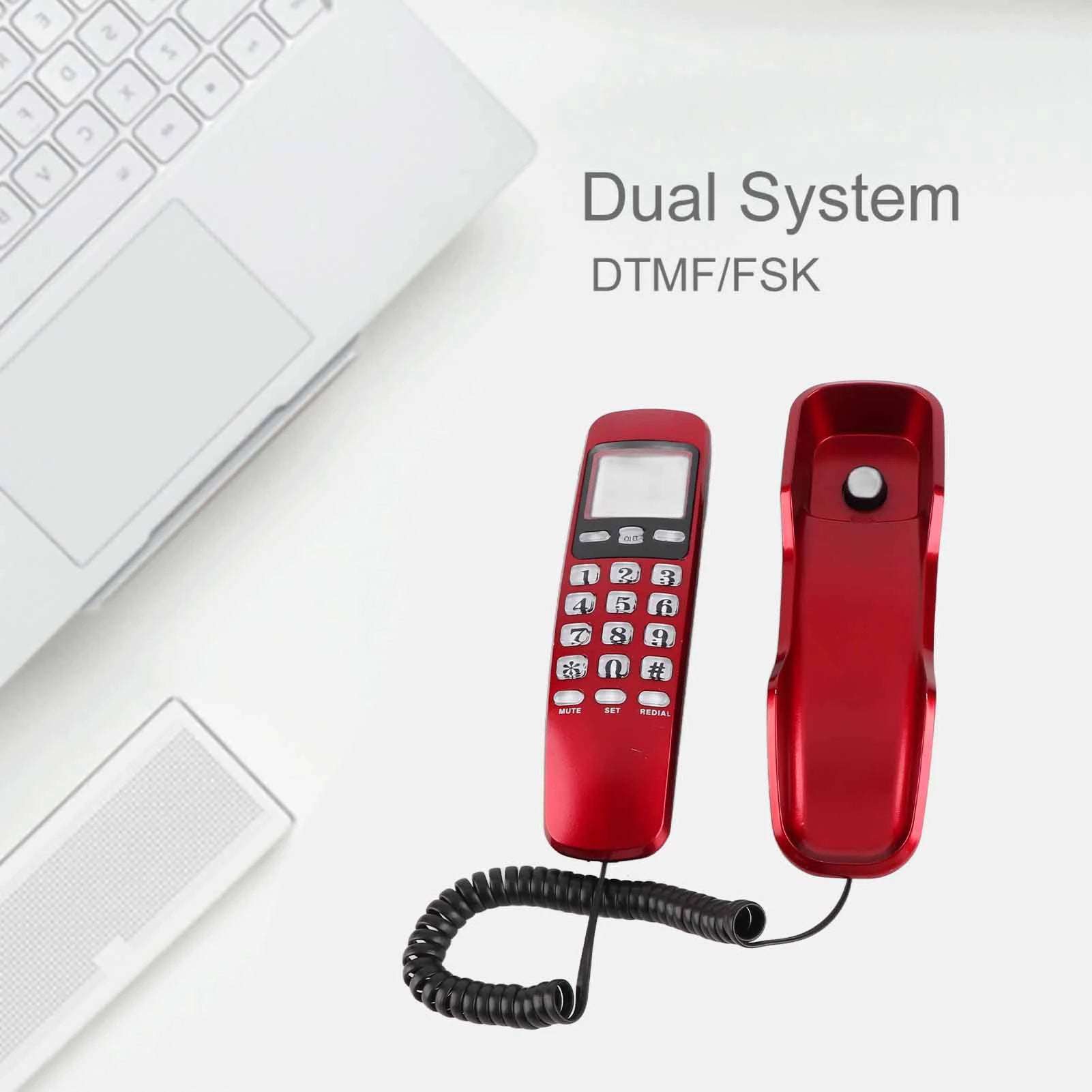 Home Telephone Mini Wall Office Hotel Incoming Caller ID LCD Display