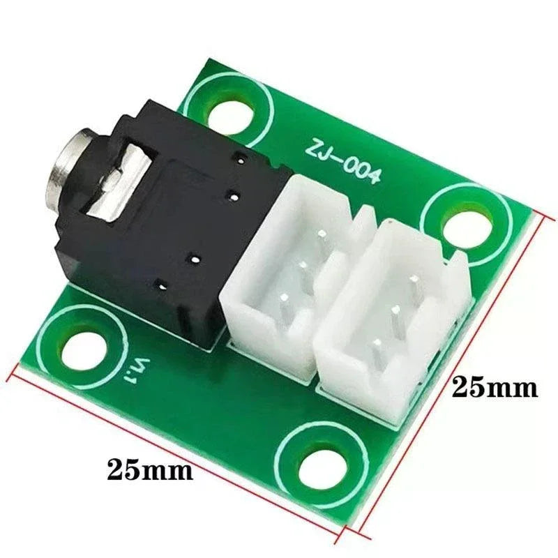 1PCS 3.5MM Headphone Audio Signal Transfer XH2.54 3P Terminal Lead Amplifier Chassis DIY Wiring Board Zpaxo