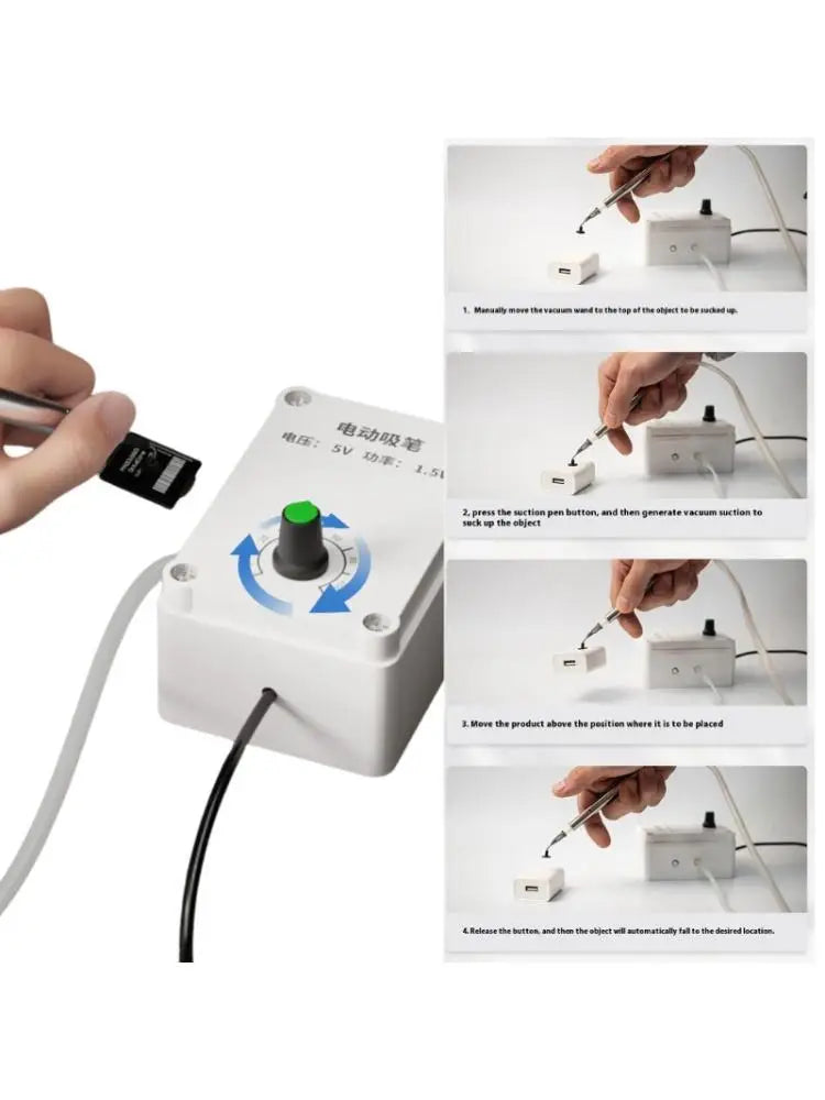 USB Power Vacuum Suction Pen For IC And CPU Chip With Adjustable Suction Strength 1/2/3/4 Suction Pad option Zpaxo
