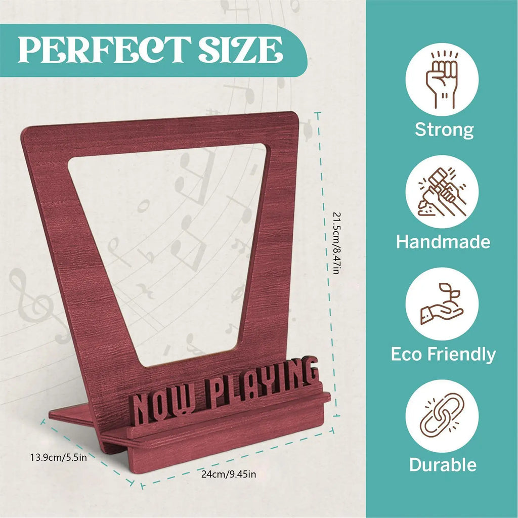 Playing Record Holder Wood Stand Storage Rack Album Shelves Holds Up
