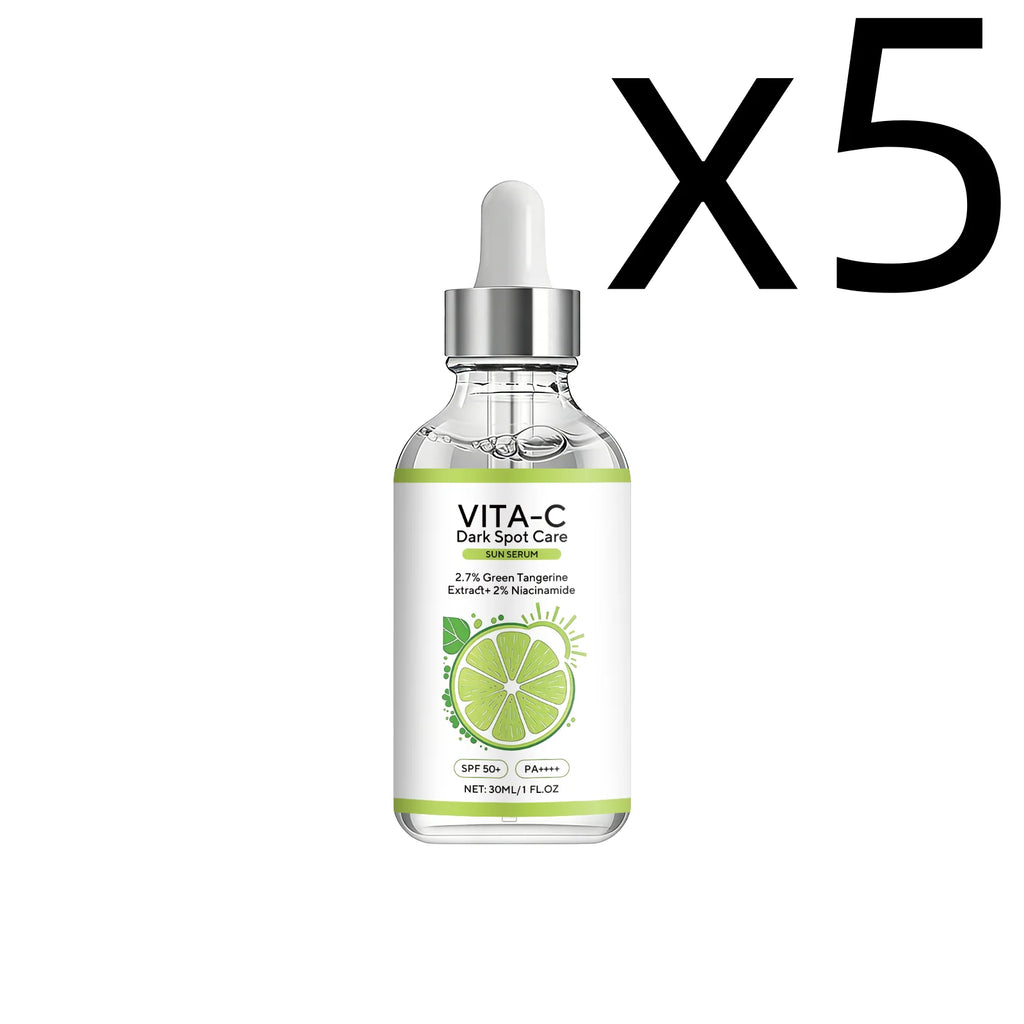 Vitamin C Sunscreen Essence – Brighten & Fade Spots | 30ml Brightening Sunscreen Serum Zpaxo 30ml X 5PCS