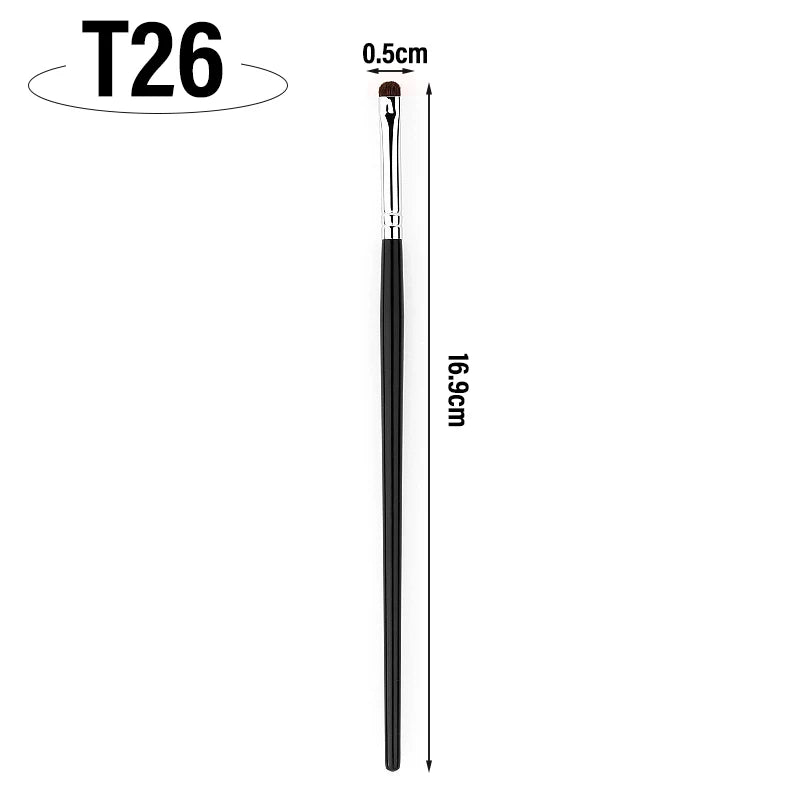 1/4pcs Eyes Precise Detail Brush Curved Eyeliner Eyeshadow Makeup Brushes Eye Makeup Smudged Tools Small Eye Cosmetic Brush Zpaxo T26
