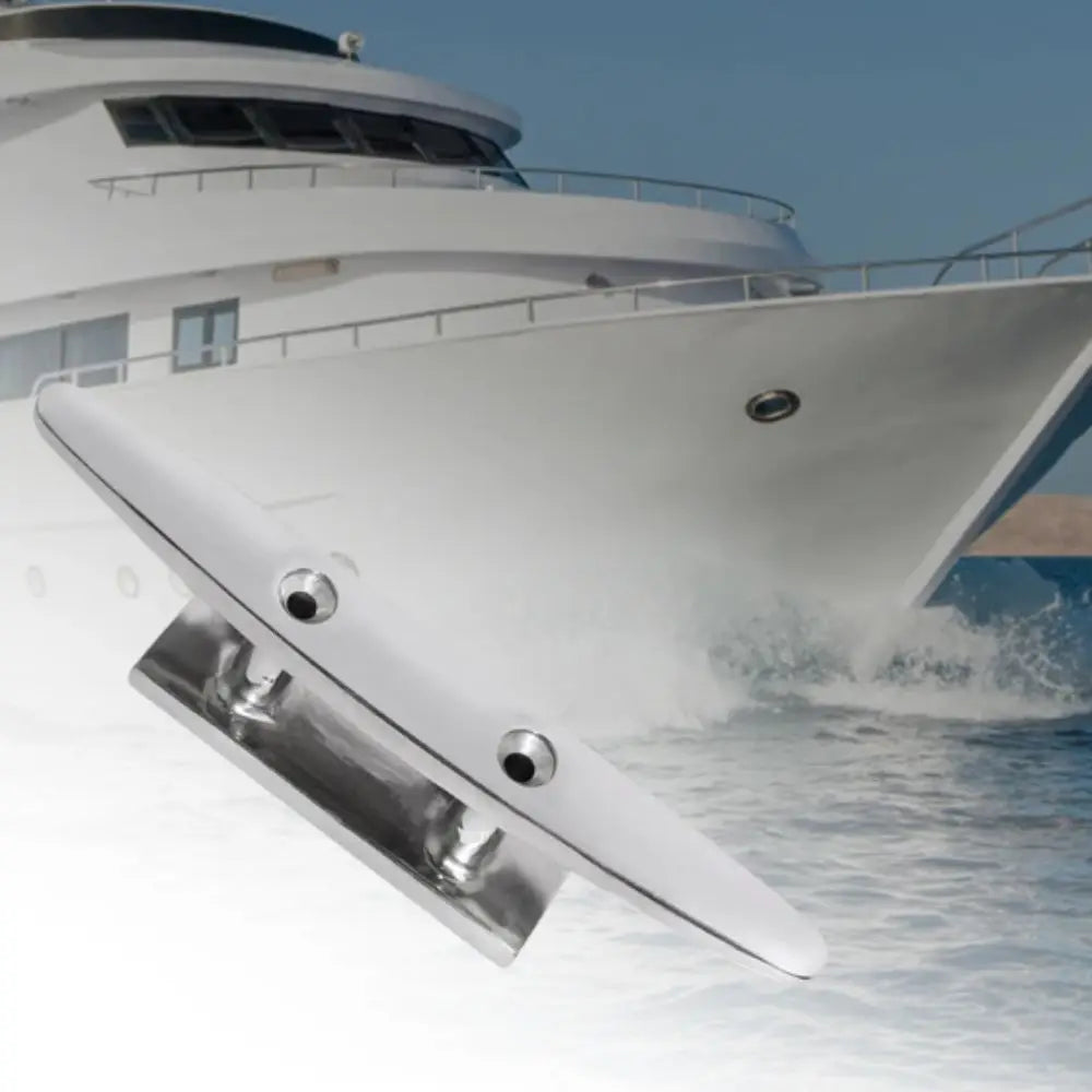 316 Stainless Steel Mooring Cleat Polished Finish Foldable Design Zpaxo