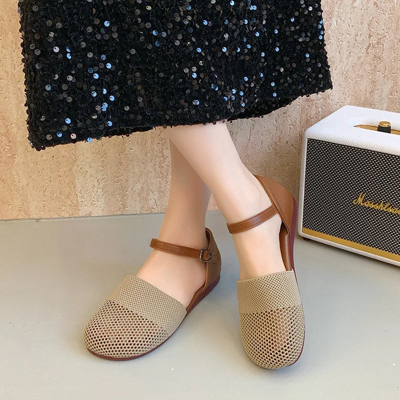 Sandals 2026 Spring Summer Handwoven Versatile Women's Retro Literary