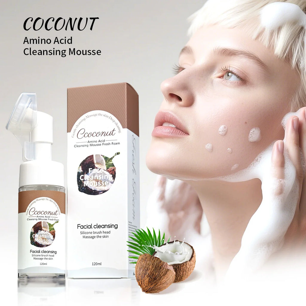 Coconut Amino Acid Facial Cleanser Mousse – Oil Control 120ml Facial Cleanser Mousse Zpaxo 120ml