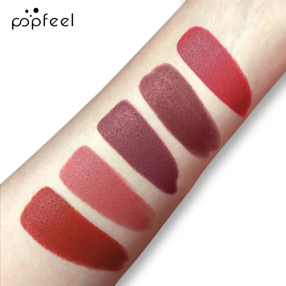 Nude Matte Lipstick Women Waterproof Long-lasting Velvet Lady Lip Zpaxo