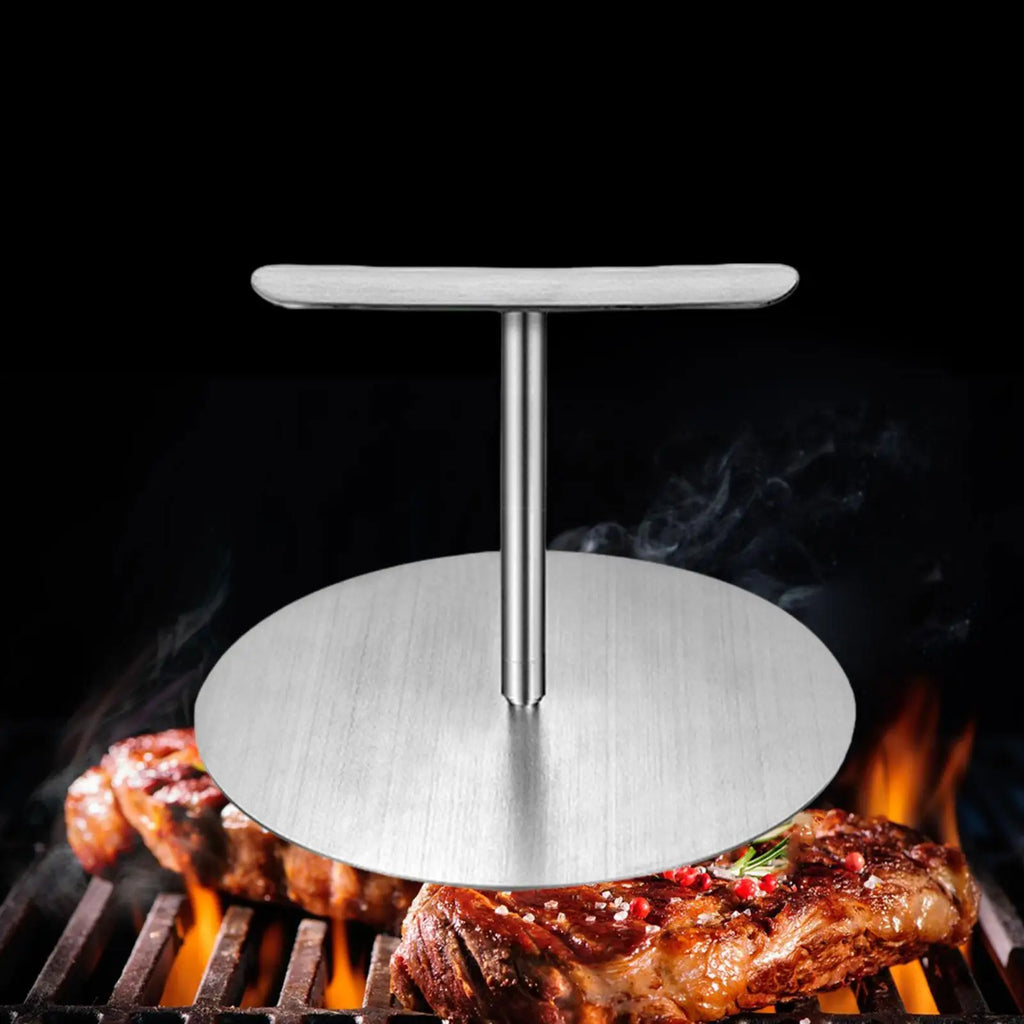 Stainless Steel Burger Press Bacon Press Kitchen Tool Household Flat Bottom Professional Nonstick Patty Maker Meat Press Zpaxo