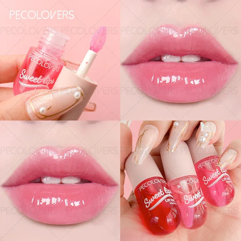 Jelly Moisturizing Lip Ink Gloss Labial Lips Lipstick Bright Oil Balm Clear Lip Plumper Serum Tint Lips Care Makeup Cosmetic Zpaxo