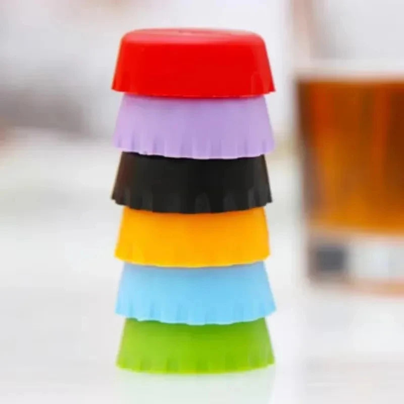 Silicone Bottle Caps – Reusable Beer, Wine & Sauce Savers