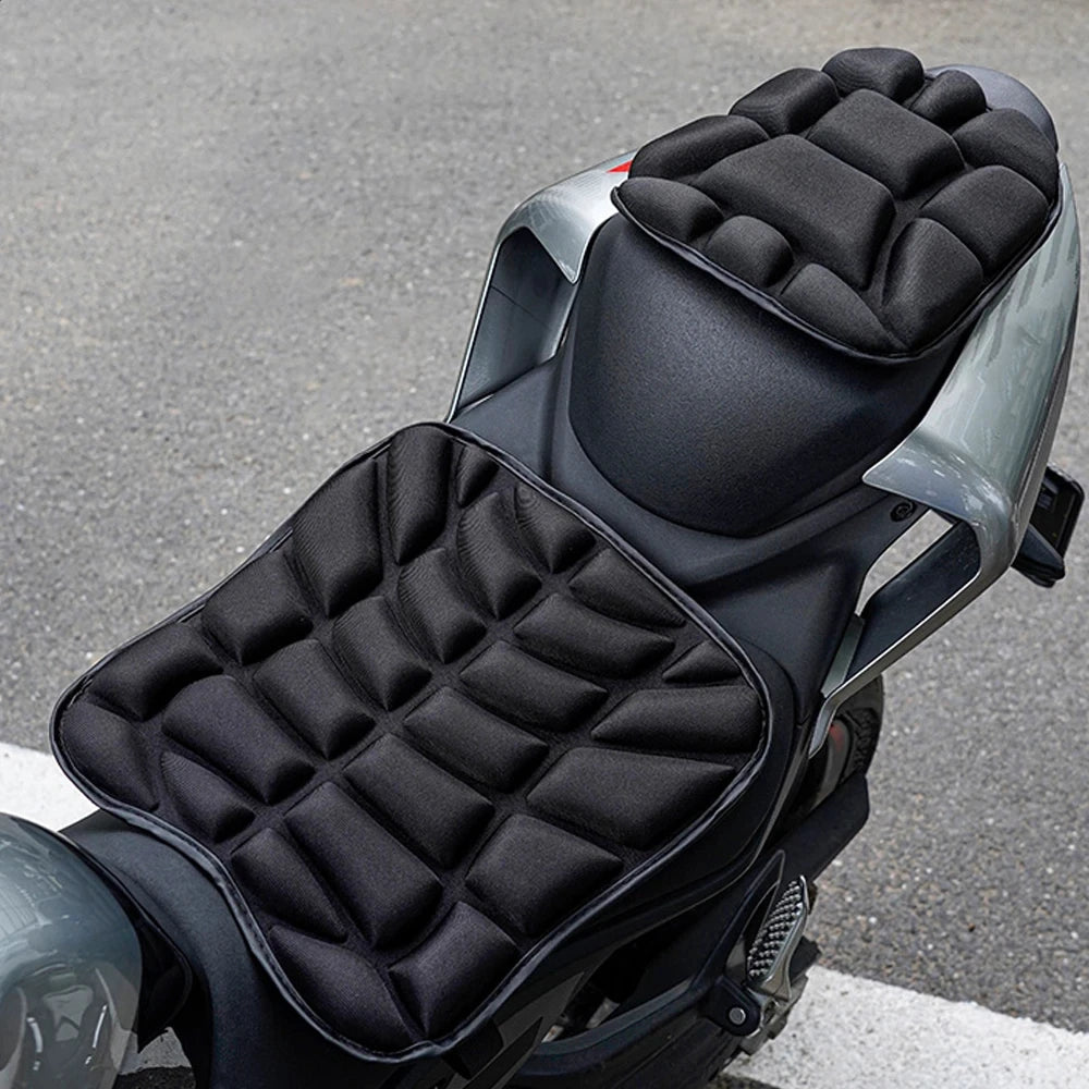 Motorcycle Seat Pad 3D Comfort Gel Cushion Breathable Universal Shock