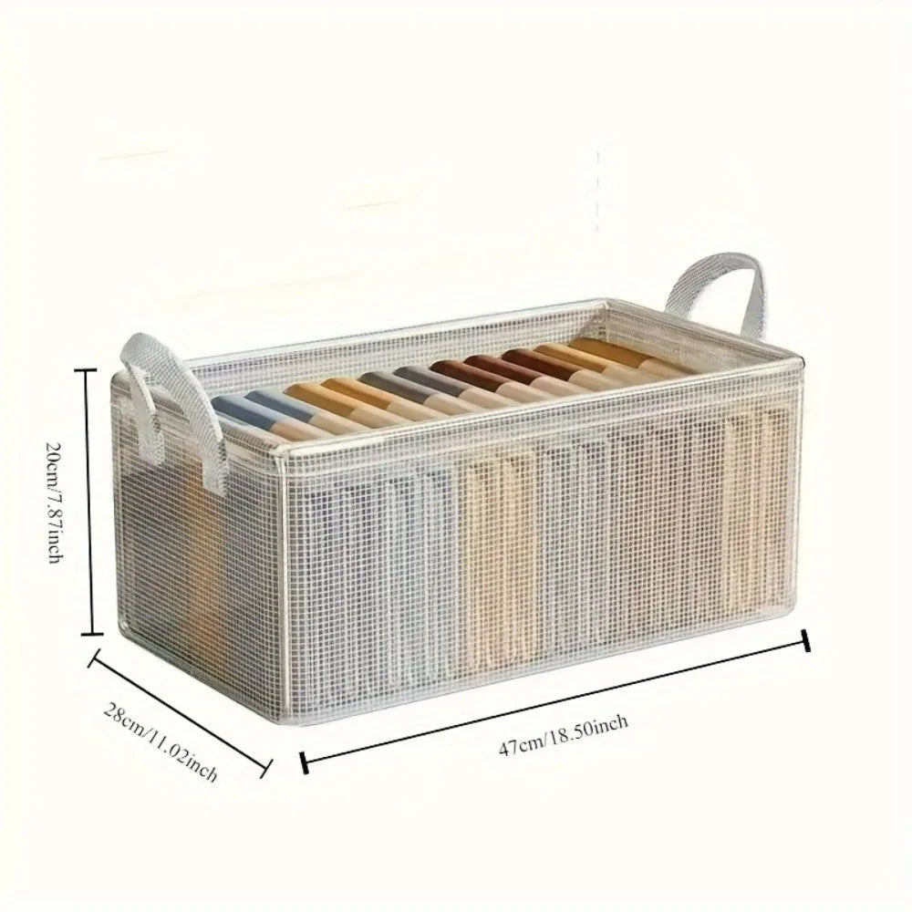 Foldable Storage Drawer Wardrobe Portable Bins Space-saving Closet